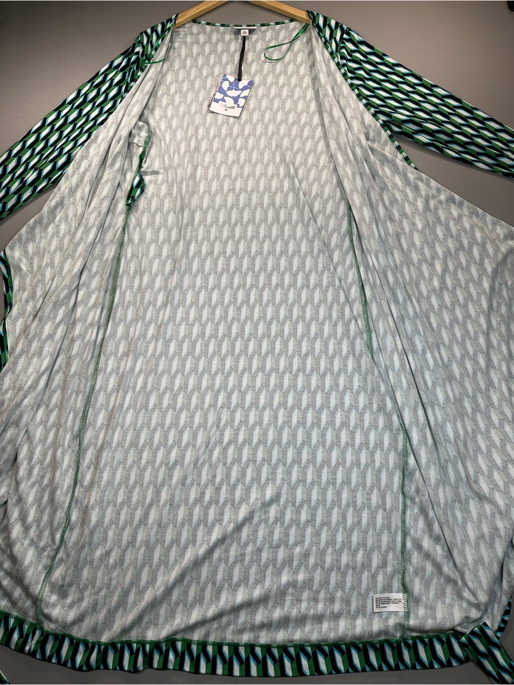 Diane von Furstenberg X Target Long Sleeve Midi Wrap Dress Arrowhead Pattern XXL - Picture 13 of 16